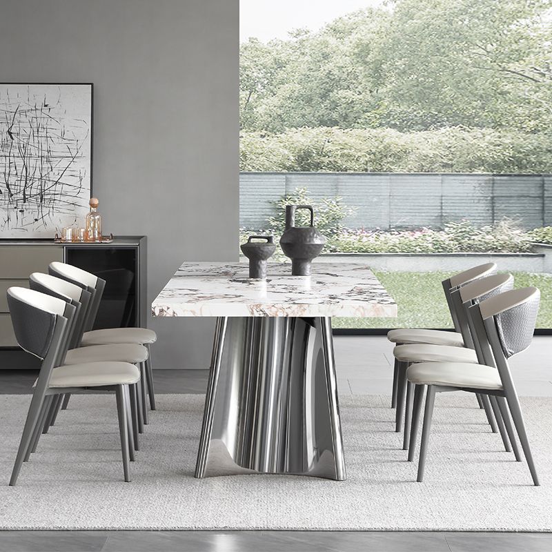 Steen bovenste eettafel set 1/4/5/7 stuks dinette ingesteld voor eetkamer