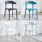 Modern Plastic Open Back Dining Side Chair 30"H Dining Chair for Restaurant Bedroom Clearhalo ' kitchen&dining_furn' 'Dining Chairs' 'Dining Tables & Seating' 'dining_chair' 'furn' 'furn_dining_chair' 'Furniture' 'furniture_dining_chair' 'Kitchen & Dining Furniture' 'kitchen' 1200x1200_76578ff4-5891-4c57-93fc-a652f9dfac15