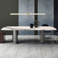 Modern Metal Base Dining Table Stone Rectangle Dining Table for Home Clearhalo 'Dining Tables & Seating' 'Dining Tables' 'dining_table' 'furn' 'furn_dining_table' 'Furniture' 'Kitchen & Dining Furniture' 1200x1200_76588f79-e5d6-4dc8-85c4-008f5cdf90d0