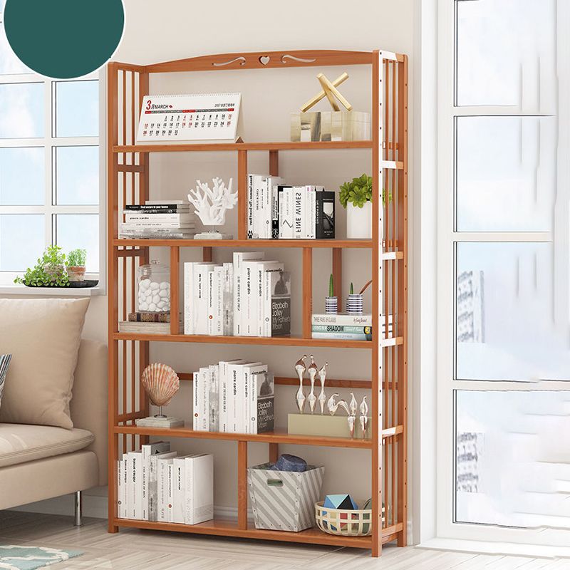 Contemporary Bookcase Open Shelf Bamboo Vertical Shelf Bookcase Clearhalo 'Bookcases' 'furn' 'furn_bookcases' 'Furniture' 'Office Furniture' 1200x1200_76589bef-aee8-429a-9db7-210a9a54d8da