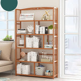 Contemporary Bookcase Open Shelf Bamboo Vertical Shelf Bookcase Clearhalo 'Bookcases' 'furn' 'furn_bookcases' 'Furniture' 'Office Furniture' 1200x1200_76589bef-aee8-429a-9db7-210a9a54d8da