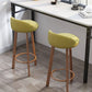 Modern Armless Backrest Counter Stool Steel Kitchen Bar Stool with Pedal, 1 Piece Clearhalo 'Bar Furniture' 'Bar Stools' 'bar_stools' 'furn' 'furn_bar_stools' 'furniture_bar_stools' 'Kitchen & Dining Furniture' 'kitchen&dining_furn' 'kitchen' 'kitchen_furn' Furniture' 1200x1200_7658e80c-bf05-4002-9b42-98d461a7ff33