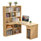 Modern Manufactured Wood Desk Corner Writing Desk with 1 Drawer and Bookshelf Clearhalo 'furn' 'furn_office_desk' 'Furniture' 'furniture_office_desk' 'Office Desks' 'Office Furniture' 'office_desk' 1200x1200_7658f78f-02be-4fb2-a5b1-a043a3ee872c