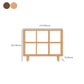Contemporary Wooden Bookshelf Standard Bookcase with Shelves