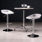 Sgabello da bar regolabile con schienale basso e regolabile in stile moderno con gambe in metallo