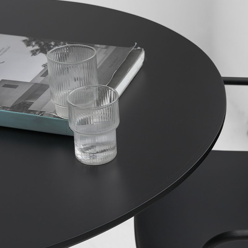 Modern Style with Pedestal Base Round Wooden Table Coffee Table Clearhalo 'Coffee & Accent Tables' 'Coffee Tables' 'coffee_tables' 'furn' 'furn_coffee_tables' 'Furniture' 'Living Room Furniture' 1200x1200_76624fec-0196-45dc-8f4c-e5fb30021ed0