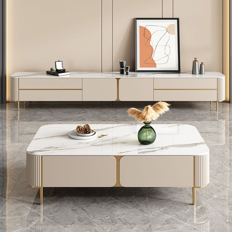 Enclosed Storage TV Stand Console Stone TV Media Console with 4 Drawers Clearhalo 'furn' 'furn_tv_stands_entertainment_centers' 'Furniture' 'Living Room Furniture' 'TV Stands & Entertainment Centers' 'TV Stands & Media Storage Furniture' 'tv_stands_entertainment_centers' 1200x1200_7662619c-8c86-4edc-801c-964b1e7aa801