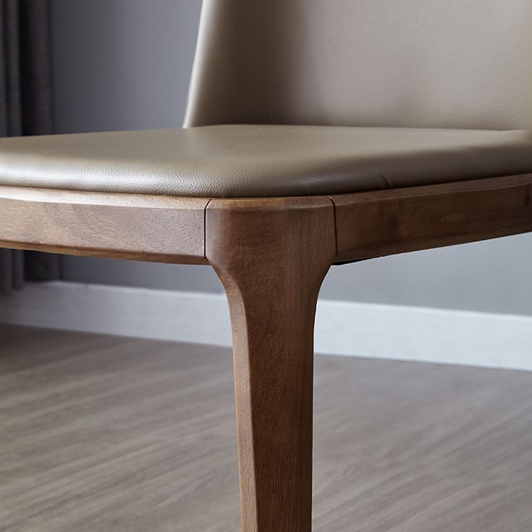 Industrial Dining Chair Solid Back Chair with 4 Wood Legs for Home Use Clearhalo ' kitchen&dining_furn' 'Dining Chairs' 'Dining Tables & Seating' 'dining_chair' 'furn' 'furn_dining_chair' 'Furniture' 'furniture_dining_chair' 'Kitchen & Dining Furniture' 'kitchen' 1200x1200_76653d2a-c35d-41a8-8299-f84a94e9a504