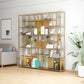 Metal Rectangle Open Bookcase Scandinavian Home Office Etagere Bookcase