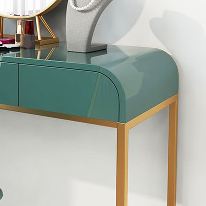 Tables de vanité Glam de 15,74 "larges de largeur de largeur avec 3 tiroirs de rangement