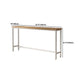 Pine Wood Bar Dining Table Modern Rectangle Bar Table with Trestle for Dining Room Clearhalo 'Bar Furniture' 'Bar Tables' 'bar_tables' 'furn' 'furn_bar_tables' 'Furniture' 'furniture_bar_tables' 'Kitchen & Dining Furniture' 1200x1200_766ef207-a7fc-4dc6-bcc5-b6aaa0bf3e08