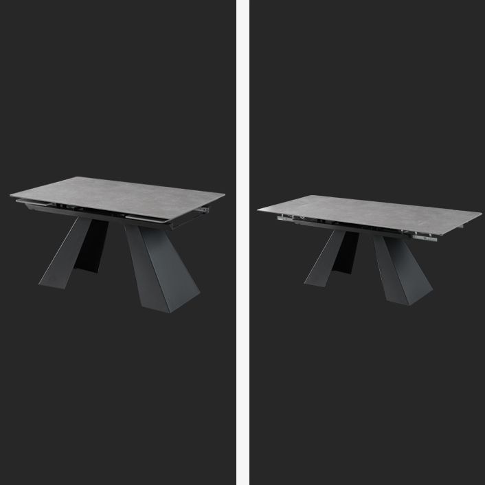 Sintered Stone Modern DiningRoomTableSet with Rectangle Table and Removable Leaf Dinette Set Clearhalo 'Dining Room Sets' 'Dining Tables & Seating' 'dining_room_set' 'furn' 'furn_dining_room_set' 'Furniture' 'furniture_dining_room_set' 'Kitchen & Dining Furniture' 'kitchen&dining_furn' 'kitchen' 1200x1200_7670653f-6ffb-46ad-8694-7ae839c3cded