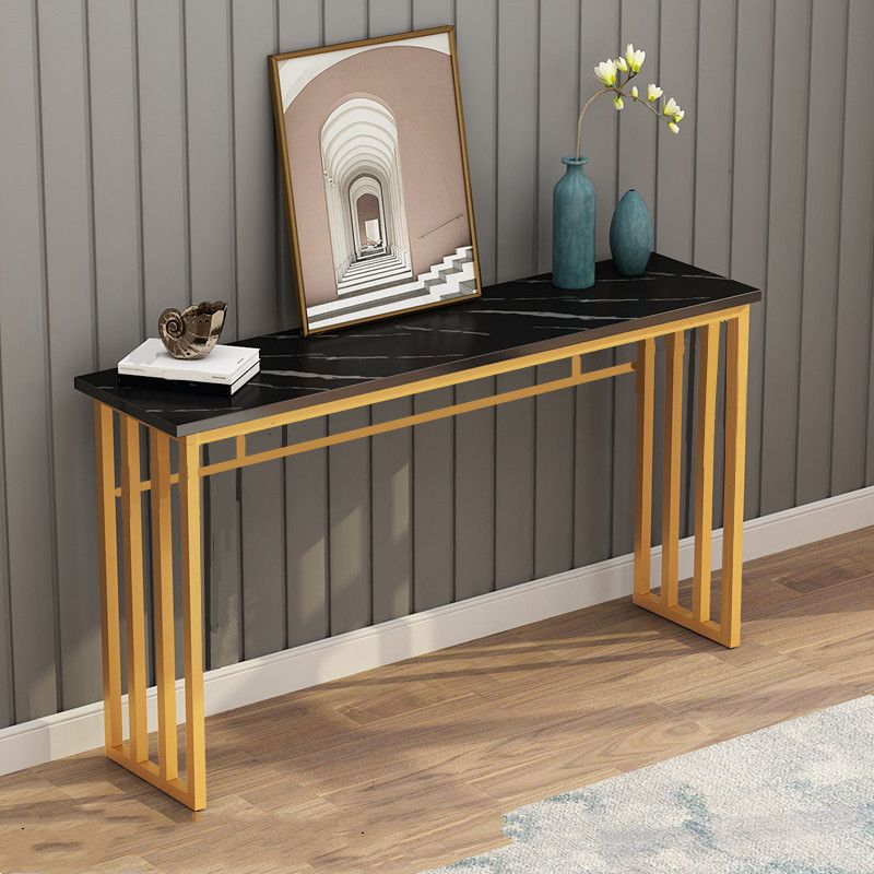 Table de console avec table d'accentuation de base de chevalet pour hall 31,5 "de haut