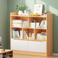Standard Bookshelf With Doors Contemporary Bookcase for Study Room