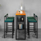 Industrial Rectangle Pub Table Set 1/3/5 Pieces Pine Wood Top Bar Table with Metal Stools Clearhalo 'Bar Furniture' 'furn' 'furn_home_bar_bar_sets' 'Furniture' 'Home Bars & Bar Sets' 'home_bar_bar_sets' 'Kitchen & Dining Furniture' 1200x1200_76737e4c-fc8c-43c6-b33d-cd5c6a65084d