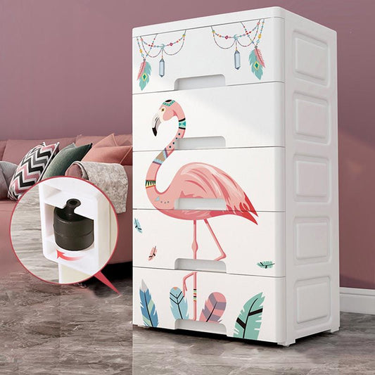 Armadio per la camera da letto di plastica del guardaroba contemporaneo con cassetti