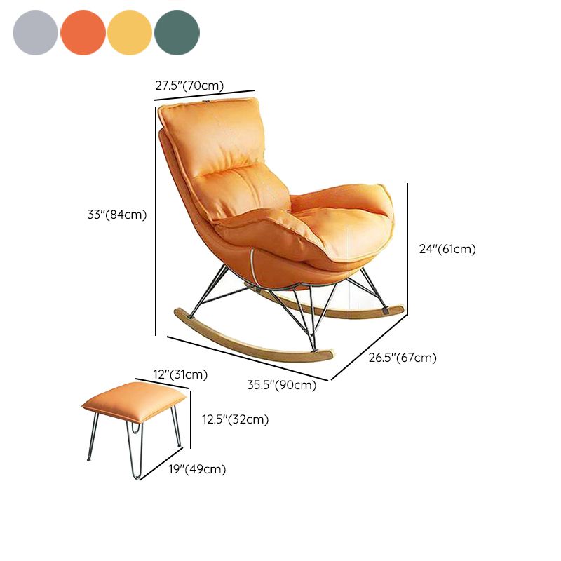 Chaise de culbuteur rembourrée moderne