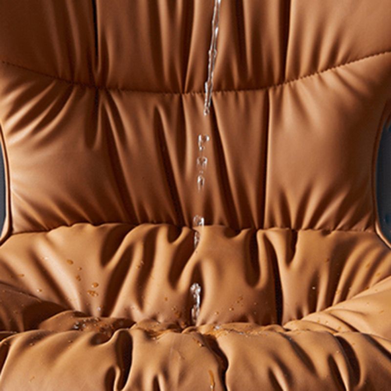 Scandinavian Style Leather Dining Chairs Upholstered Solid Back Armless Chairs (Set of 2) Clearhalo ' kitchen&dining_furn' 'Dining Chairs' 'Dining Tables & Seating' 'dining_chair' 'furn' 'furn_dining_chair' 'Furniture' 'furniture_dining_chair' 'Kitchen & Dining Furniture' 'kitchen' 1200x1200_7675b6ad-63af-4377-827c-6702c1541e3d