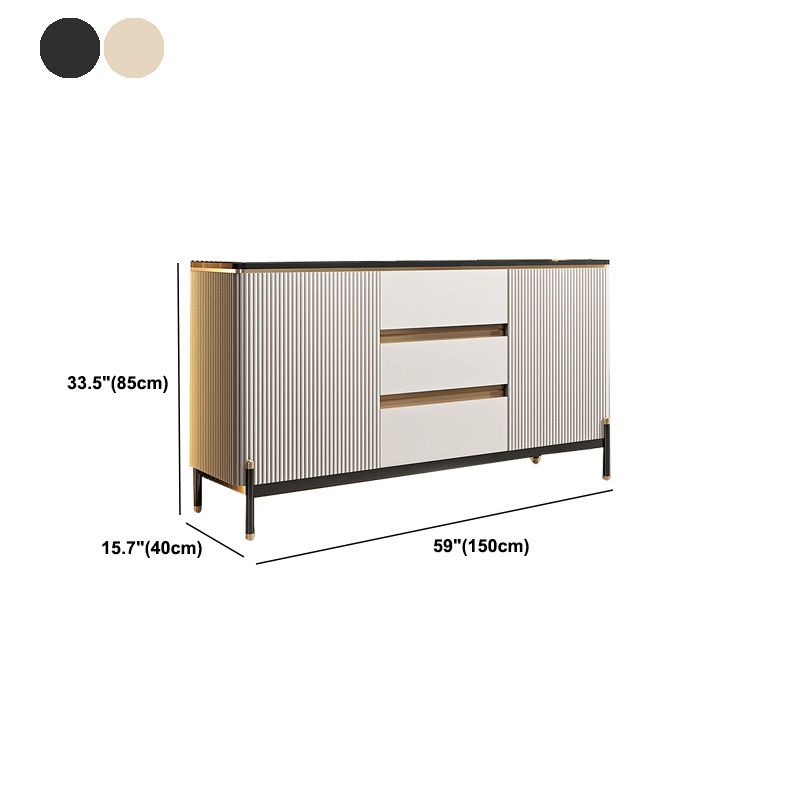 Mobili moderni sideboard buffet a 3 cassetti e sideboard a 2 porte