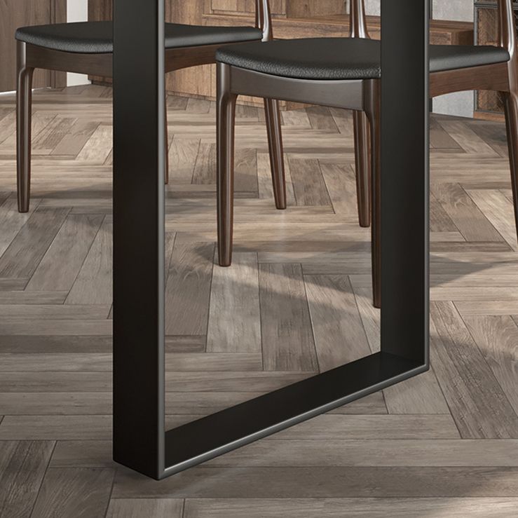 Juego de mesa de comedor rectangular 1/5/7 PCS Mesa y sillas de comedor de madera maciza