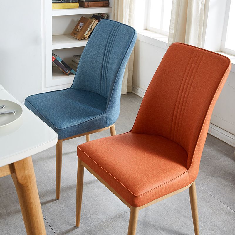 Contemporary Style Metal Dining Chairs Dining Arm Side Chair for Kitchen Clearhalo ' kitchen&dining_furn' 'Dining Chairs' 'Dining Tables & Seating' 'dining_chair' 'furn' 'furn_dining_chair' 'Furniture' 'furniture_dining_chair' 'Kitchen & Dining Furniture' 'kitchen' 1200x1200_7679a495-c7b0-4f0d-8c16-f8b2f2556583