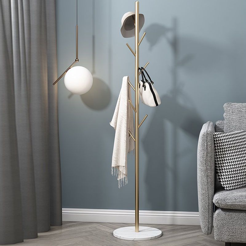 Moderno Hall Stand Metal Freing Standing With Hooks Entry Hall Árbol