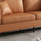 33" Wide Contemporary Sleeper Sofa Futon Orange Sleeper Sofa