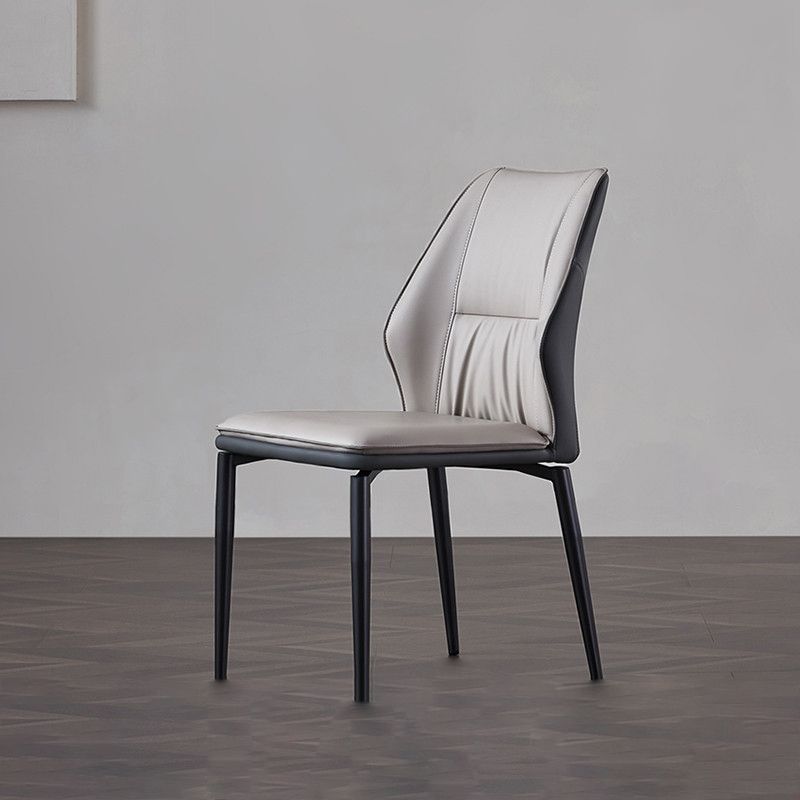 Industrial Dining Room Side Chair Metal Legs Wingback Chairs