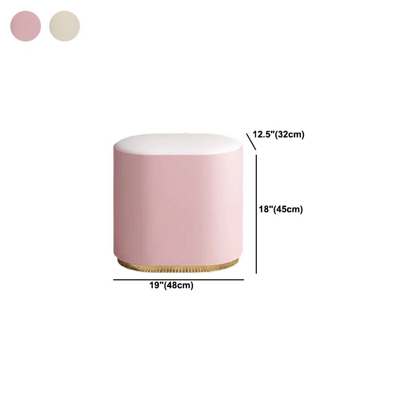 Vanidad de 2 cajones con taburetes y espejo Mesa de tocador de maquillaje de cuero genuino para mujeres