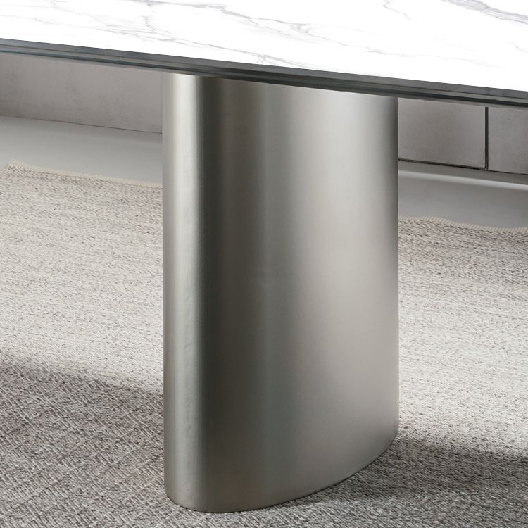 Metal Traditional Luxury Rectangular Table Sintered Stone Top Table for Dining Room Clearhalo ' dining_table' 'Dining Tables & Seating' 'Dining Tables' 'furn' 'furn_dining_table' 'Furniture' 'furniture_dining_table' 'Kitchen & Dining Furniture' 'kitchen&dining_furn' 'kitchen' 'kitchen_dining_table' 1200x1200_767a8844-ae23-428a-a514-128d913f4d8c