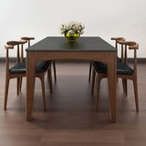 Mid-Century Sintered Stone Table Ash Wood 4 Legs Base Rectangle Table for Home Clearhalo ' dining_table' 'Dining Tables & Seating' 'Dining Tables' 'furn' 'furn_dining_table' 'Furniture' 'furniture_dining_table' 'Kitchen & Dining Furniture' 'kitchen&dining_furn' 'kitchen' 'kitchen_dining_table' 1200x1200_767c2535-95b2-4d9d-bde3-fa401c8d989e