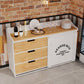 Sideboard in stile moderno Sideboard a 3 cassetti con porta scorrevole per soggiorno