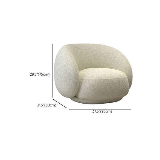 Contemporary Sloped Arm Curved Sofa White Tight Back Fabric Settee Clearhalo 'furn' 'furn_sofas' 'Furniture' 'Living Room Furniture' 'Sofa' 'sofas' 1200x1200_767dc066-32ea-41bb-a3a0-6d2f9cfd7e7a