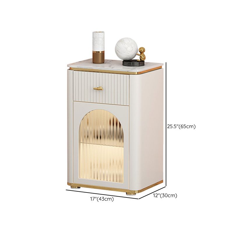 Commode classique de coffre de rangement de Glam de coffre de stockage en pierre de largeur de 11,7 pouces