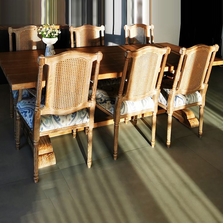 Solid Wood Country Style Dining Chairs Matte Finish Cane Back Dining Chairs Clearhalo ' kitchen&dining_furn' 'Dining Chairs' 'Dining Tables & Seating' 'dining_chair' 'furn' 'furn_dining_chair' 'Furniture' 'furniture_dining_chair' 'Kitchen & Dining Furniture' 'kitchen' 1200x1200_768149d8-0204-49e3-a106-5b8fe19267ee