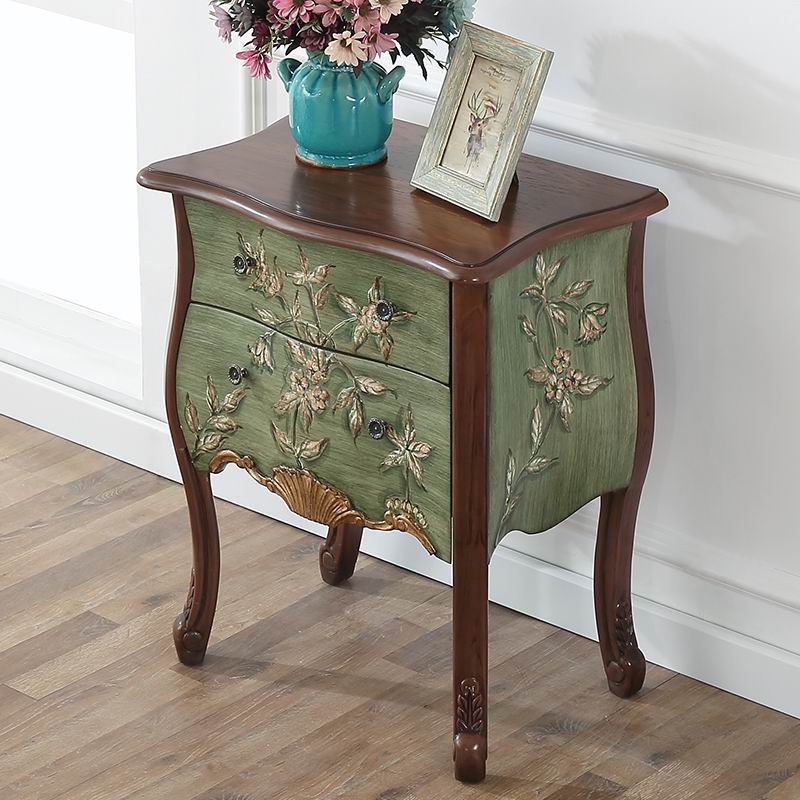 Mobile moderno della metà del secolo Tretwork laterale dipinto a mano