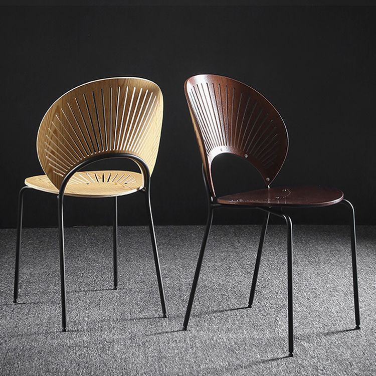 Metal Contemporary Kitchen Dining Side Chair Open Back Dining Chairs Clearhalo ' kitchen&dining_furn' 'Dining Chairs' 'Dining Tables & Seating' 'dining_chair' 'furn' 'furn_dining_chair' 'Furniture' 'furniture_dining_chair' 'Kitchen & Dining Furniture' 'kitchen' 1200x1200_7682c66c-14de-4b37-a307-1a7d32df2286