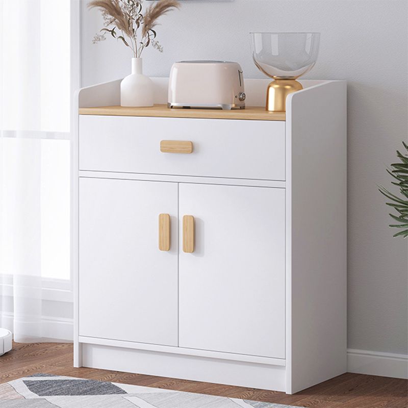 Wood Accent Cabinet with Drawer Contemporary Rectangle Side Cabinet Clearhalo 'Cabinets & Chests' 'cabinets_chests' 'furn' 'furn_cabinets_chests' 'Furniture' 'Living Room Furniture' 1200x1200_768316bc-b0b2-4c59-bf54-f18bea1584c2