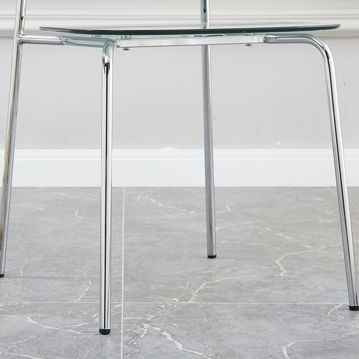 Industrial Style Plastic Dining Armless Chairs Open Back Dining Side Chair for Home Clearhalo ' kitchen&dining_furn' 'Dining Chairs' 'Dining Tables & Seating' 'dining_chair' 'furn' 'furn_dining_chair' 'Furniture' 'furniture_dining_chair' 'Kitchen & Dining Furniture' 'kitchen' 1200x1200_7686670f-6ecb-4916-a555-253a6ecec04d