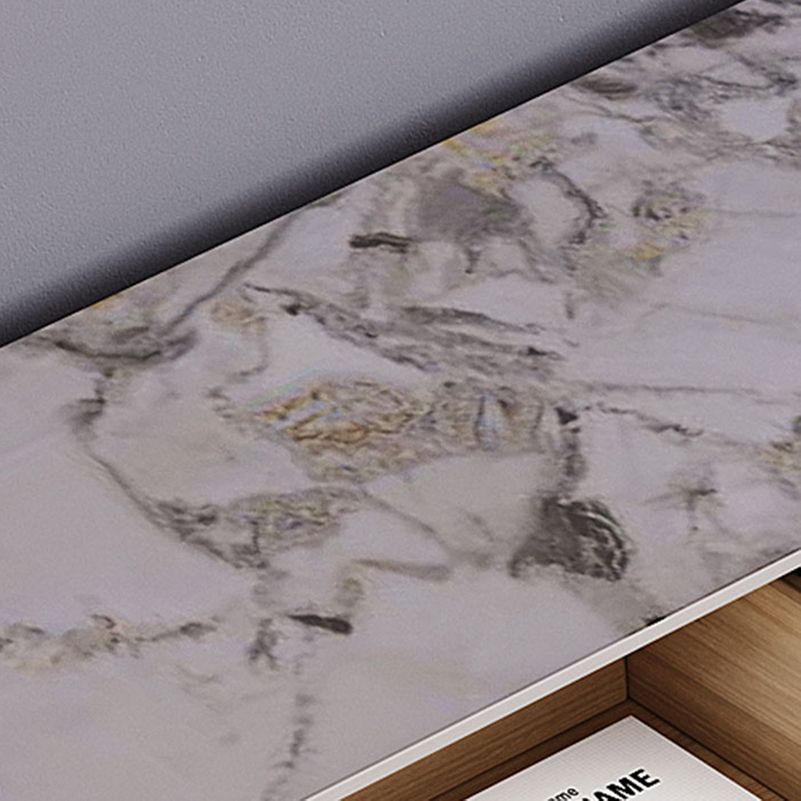 Glam TV Console Enclosed Storage Stone Media Console with Drawers for Living Room Clearhalo 'furn' 'furn_tv_stands_entertainment_centers' 'Furniture' 'Living Room Furniture' 'TV Stands & Entertainment Centers' 'TV Stands & Media Storage Furniture' 'tv_stands_entertainment_centers' 1200x1200_7687d57d-df48-4fae-8381-94256944ae2f