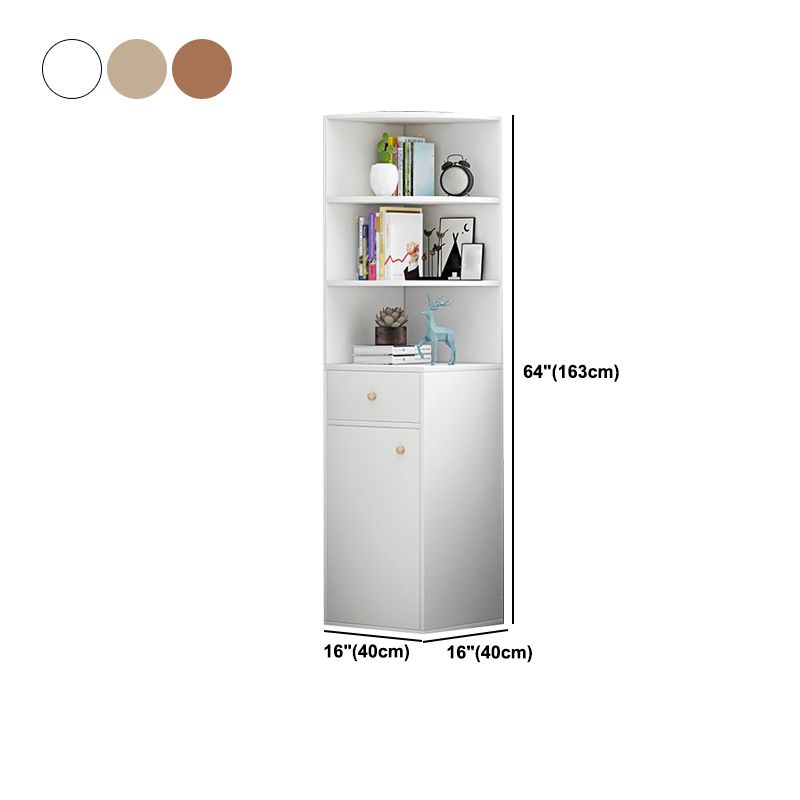 Scratch Resistant Accent Cabinet with 0/1/2 Drawers and Shelves