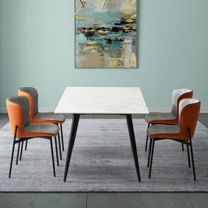 Minimalist Armless Solid Back Chair Linen Dining Chairs for Home Clearhalo 'Dining Chairs' 'Dining Tables & Seating' 'dining_chair' 'furn' 'furn_dining_chair' 'Furniture' 'furniture_dining_chair' 'Kitchen & Dining Furniture' 1200x1200_768900d4-ab25-44b4-8bb3-2e6ad6f14e56