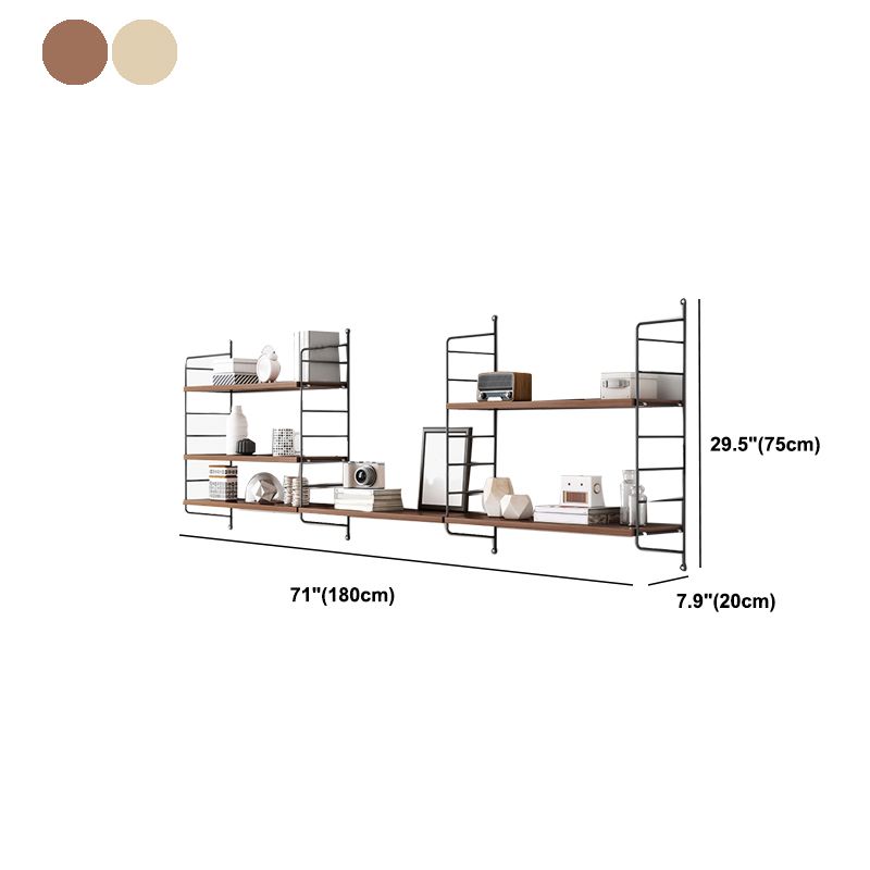 Libreria mobile a scaffale in metallo contemporaneo libreria galleggiante