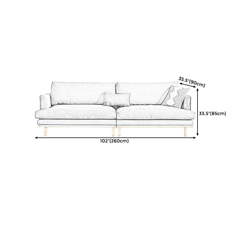 Recessed Arm Loose Back Sofa 35"W Velvet Sofa for Living Room Clearhalo 'furn' 'furn_sofas' 'Furniture' 'furniture_sofas' 'kitchen' 'kitchen_sofas' 'Living Room Furniture' 'Sofa' 'sofas' 1200x1200_768abc1e-3290-46b3-b88a-d8096d331d93