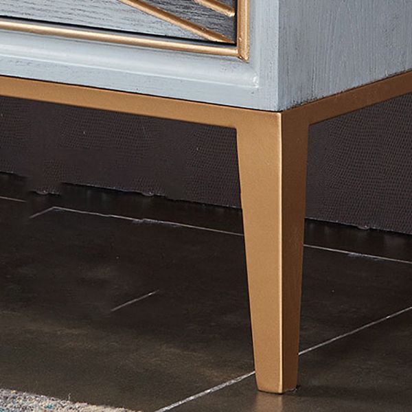 Commode de rangement verticale en bois de caoutchouc, lingerie Glam contemporaine, commode pour chambre à coucher