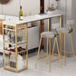 Stone Bar Table Traditional Luxury Rectangle Bar Dining Table with Sled Base Clearhalo 'Bar Furniture' 'Bar Tables' 'bar_tables' 'furn' 'furn_bar_tables' 'Furniture' 'furniture_bar_tables' 'Kitchen & Dining Furniture' 1200x1200_768b53a8-22d9-4450-b3d7-6903b582eab7