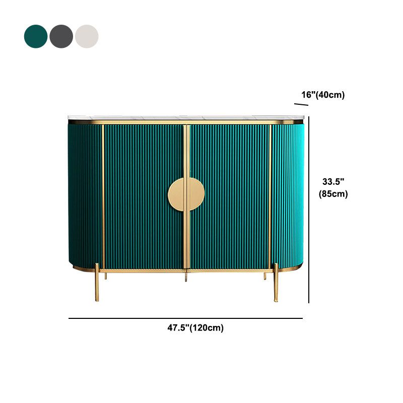 Technischer Holzbuffet Ständer mit Schränken Glam Buffet Sideboard