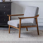 Arms Included Accent Arm Chair Solid Wood Frame Chair, 28.74" Wide Clearhalo 'Accent Chairs' 'accent_chairs' 'Chairs & Seating' 'furn' 'furn_accent_chairs' 'Furniture' 'Living Room Furniture' 1200x1200_768b9793-caca-4f41-8343-35e1f7e90e91