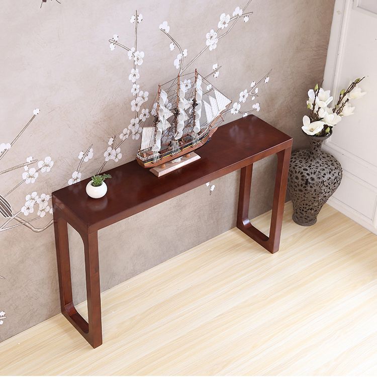 Moderne moderne rechthoekige console-accenttabel Antieke afwerking Console Sofa-tabel