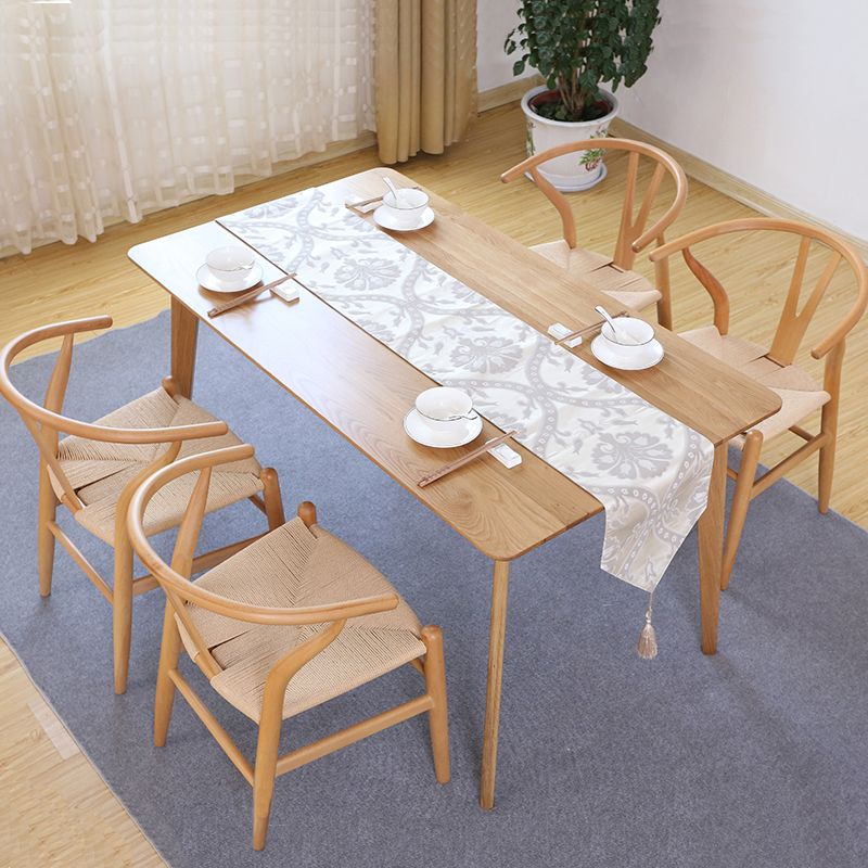 Modern Wood Dining Room Chair Armless Fork Bone Dining Chairs for Home Use Clearhalo ' kitchen&dining_furn' 'Dining Chairs' 'Dining Tables & Seating' 'dining_chair' 'furn' 'furn_dining_chair' 'Furniture' 'furniture_dining_chair' 'Kitchen & Dining Furniture' 'kitchen' 1200x1200_768ce4b5-9623-4974-a533-6adcfdd67cc2